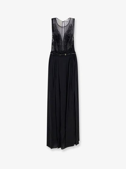 Red Carpet long dress with belt thumbnail