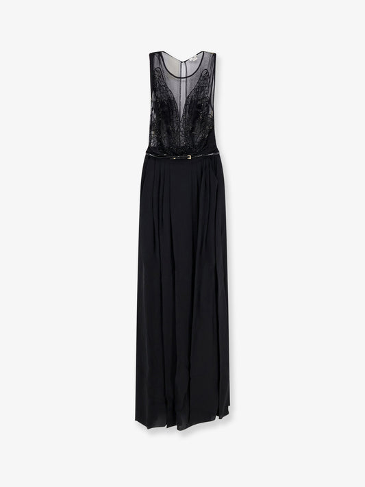 Red Carpet long dress with belt