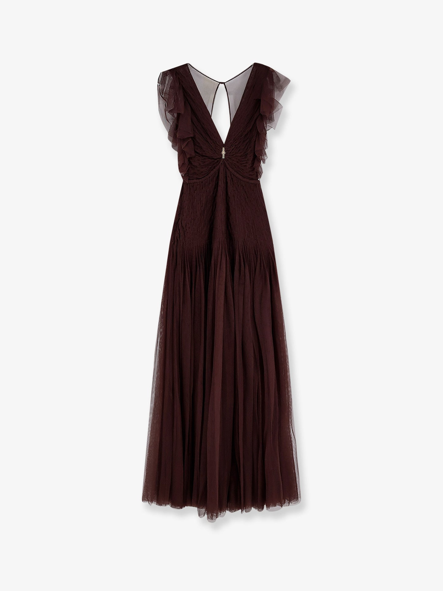 Red Carpet long dress with rhinestones detail
