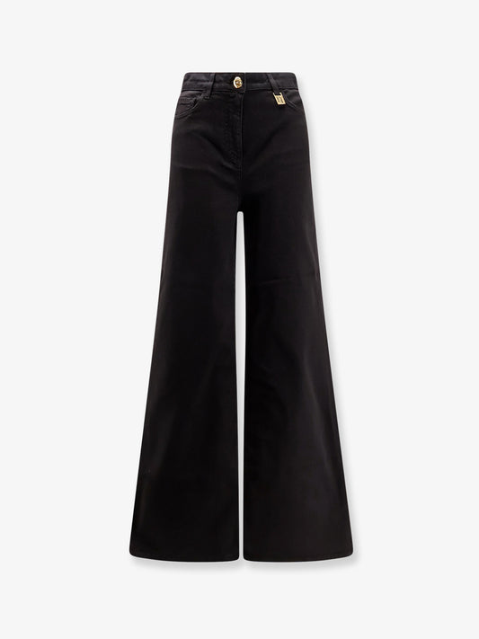 Black denim trousers