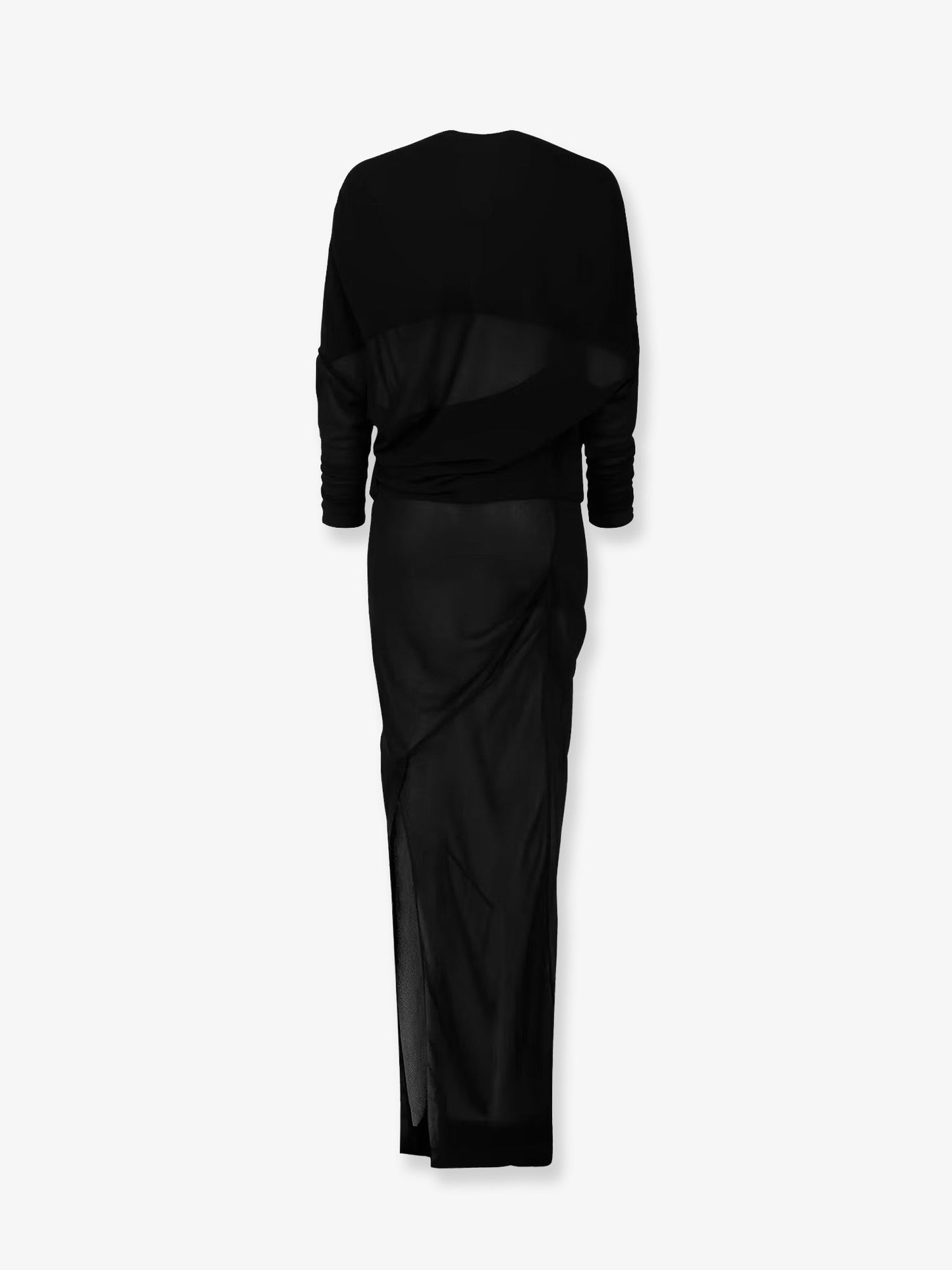 Transparent fabric Robe dress