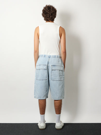 Light-washed denim bermuda shorts thumbnail