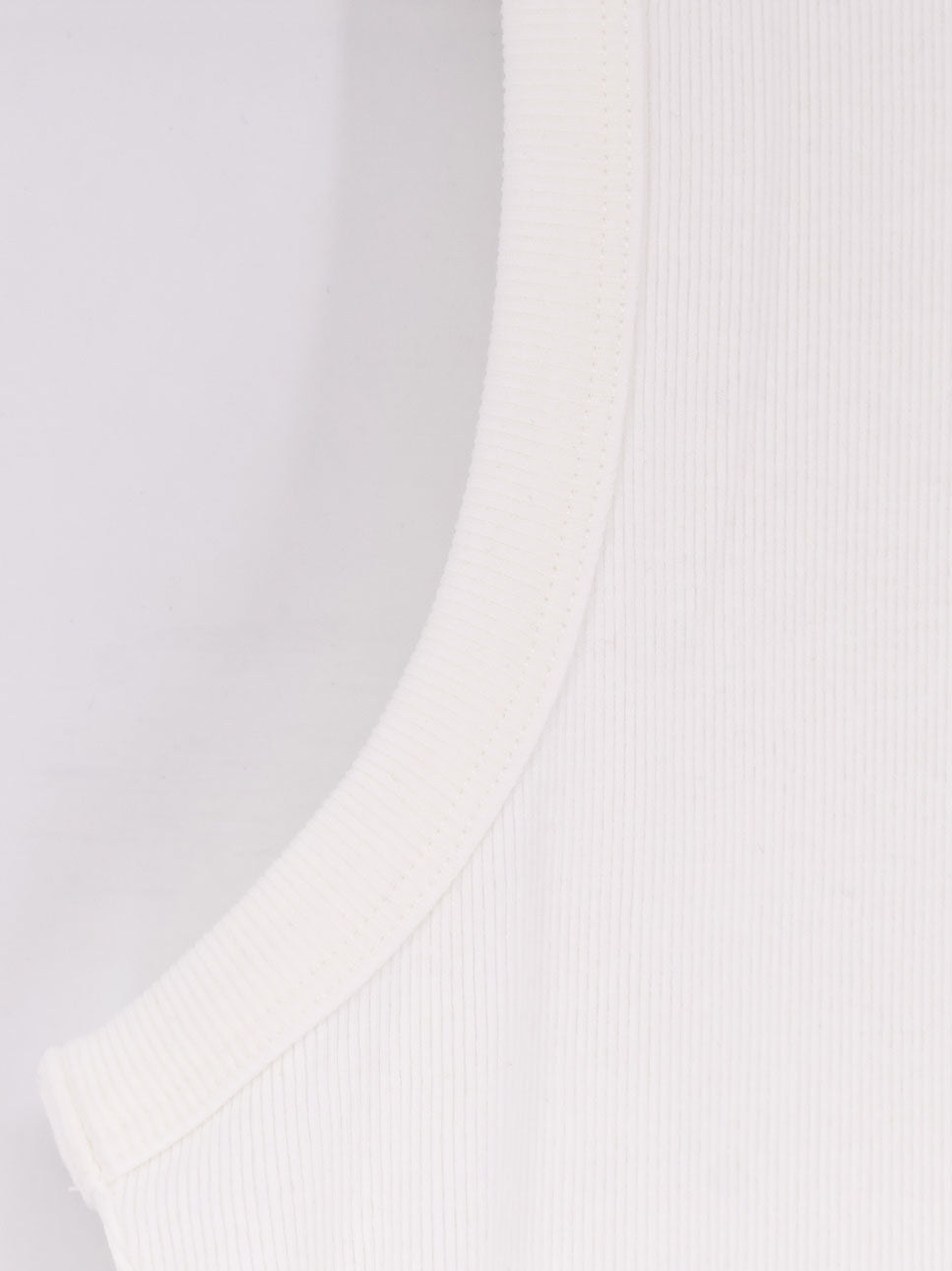 Canotta in cotone a costine