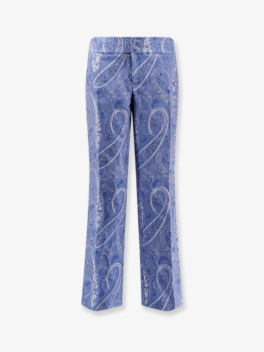Trousers with iconic print