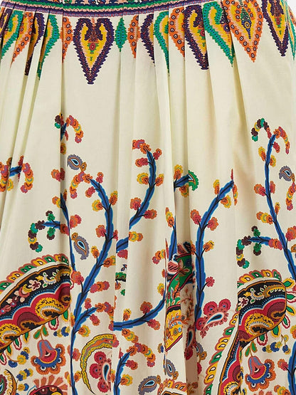Multicolor cotton skirt thumbnail