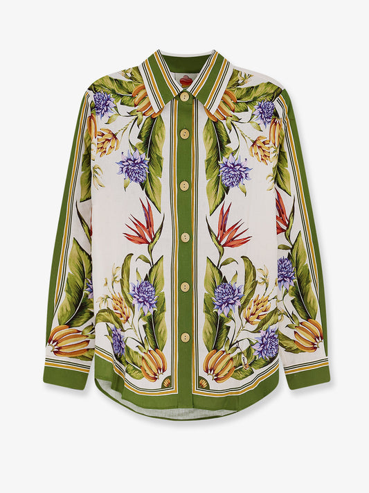 Tropical linen and viscose