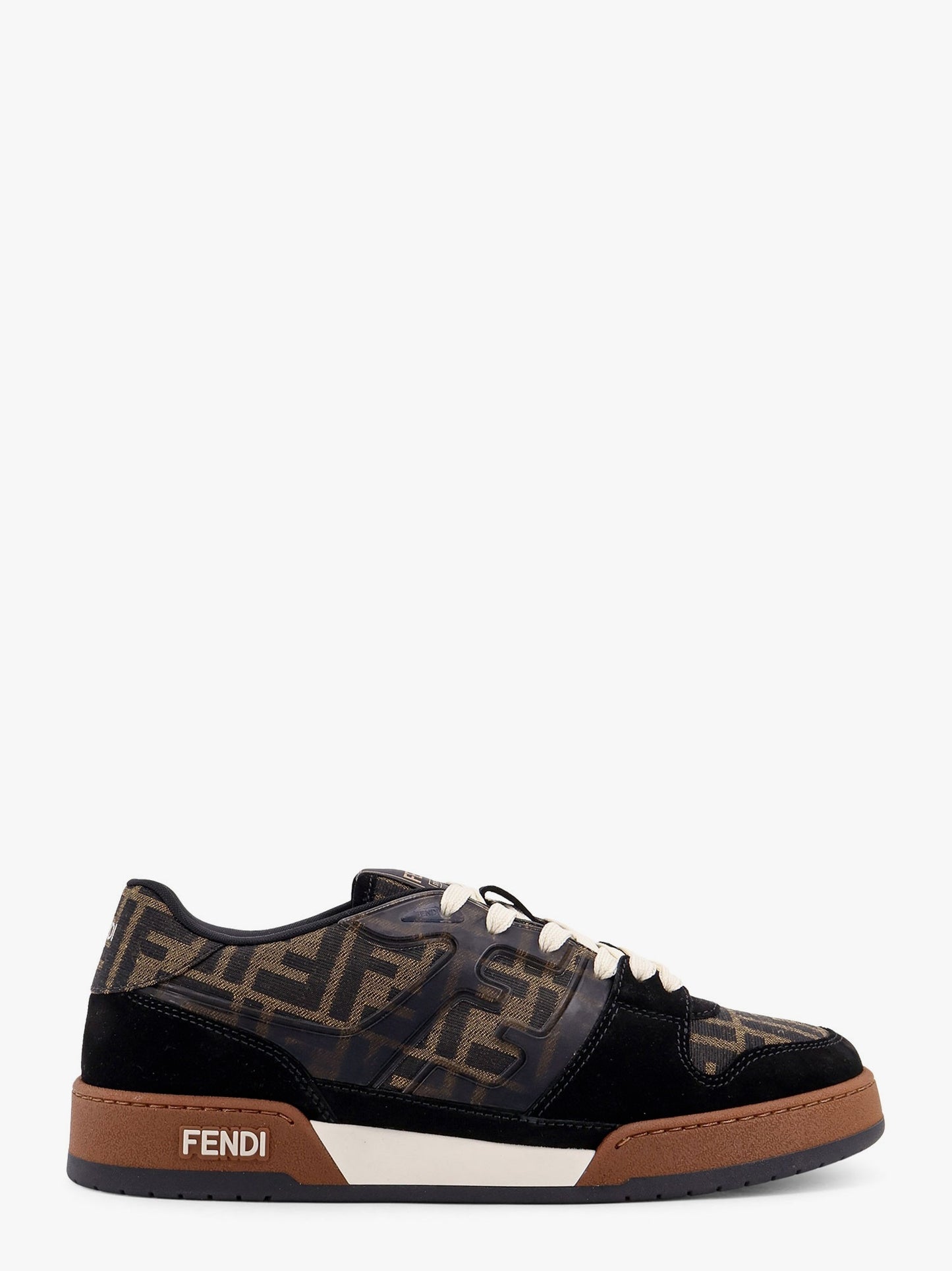 Sneakers Fendi Match in jacquard FF e suede