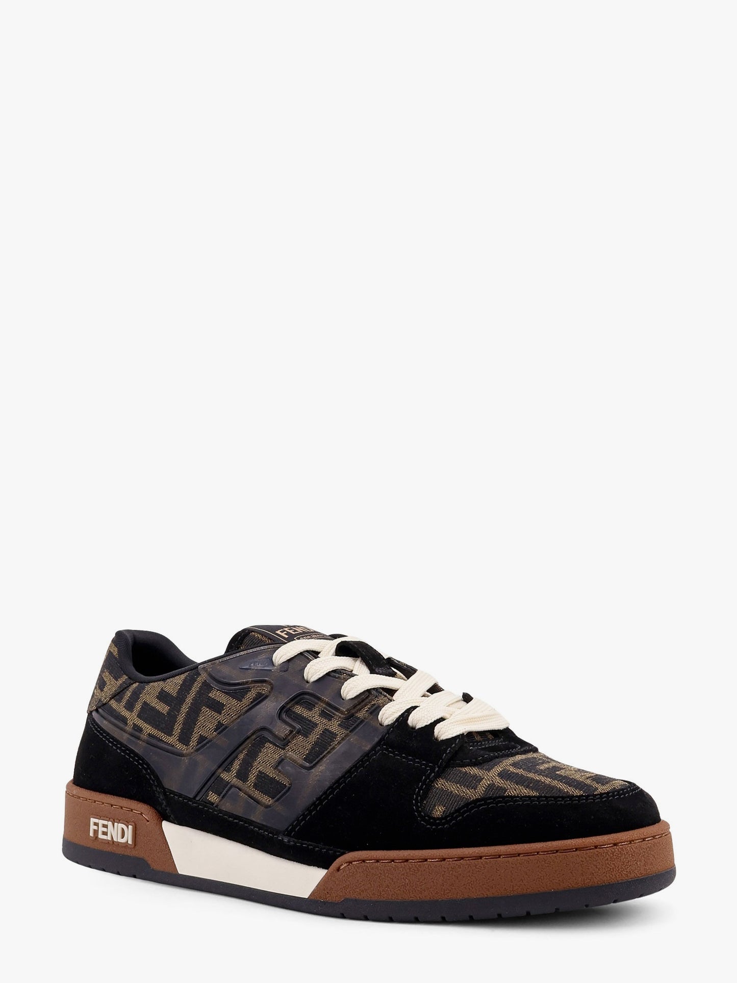 Sneakers Fendi Match in jacquard FF e suede