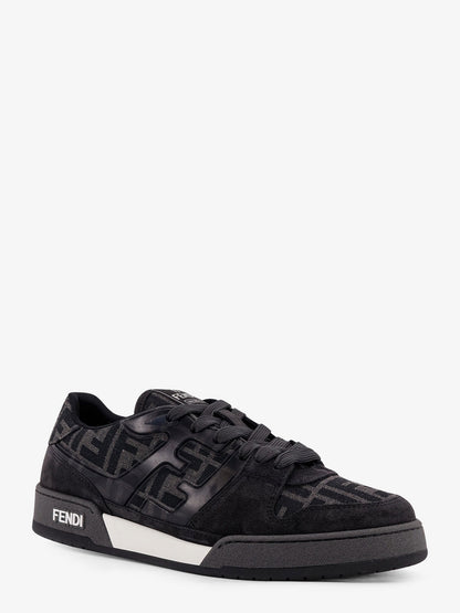 Fendi Match sneakers in FF jacquard fabric and suede thumbnail