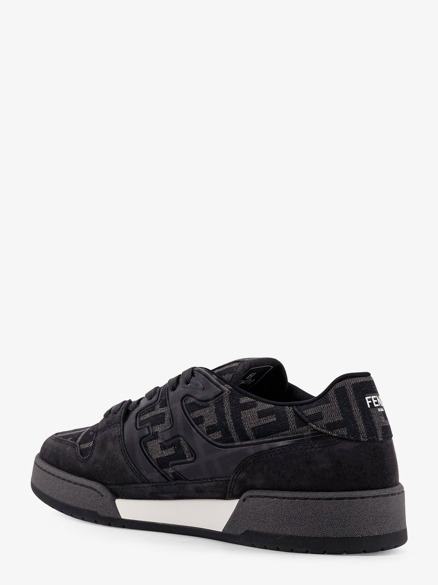 Fendi Match sneakers in FF jacquard fabric and suede