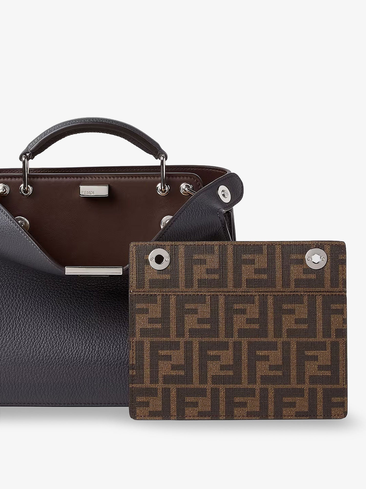 Peekaboo ISeeU Small leather crossbody bag FENDI - Nugnes1920