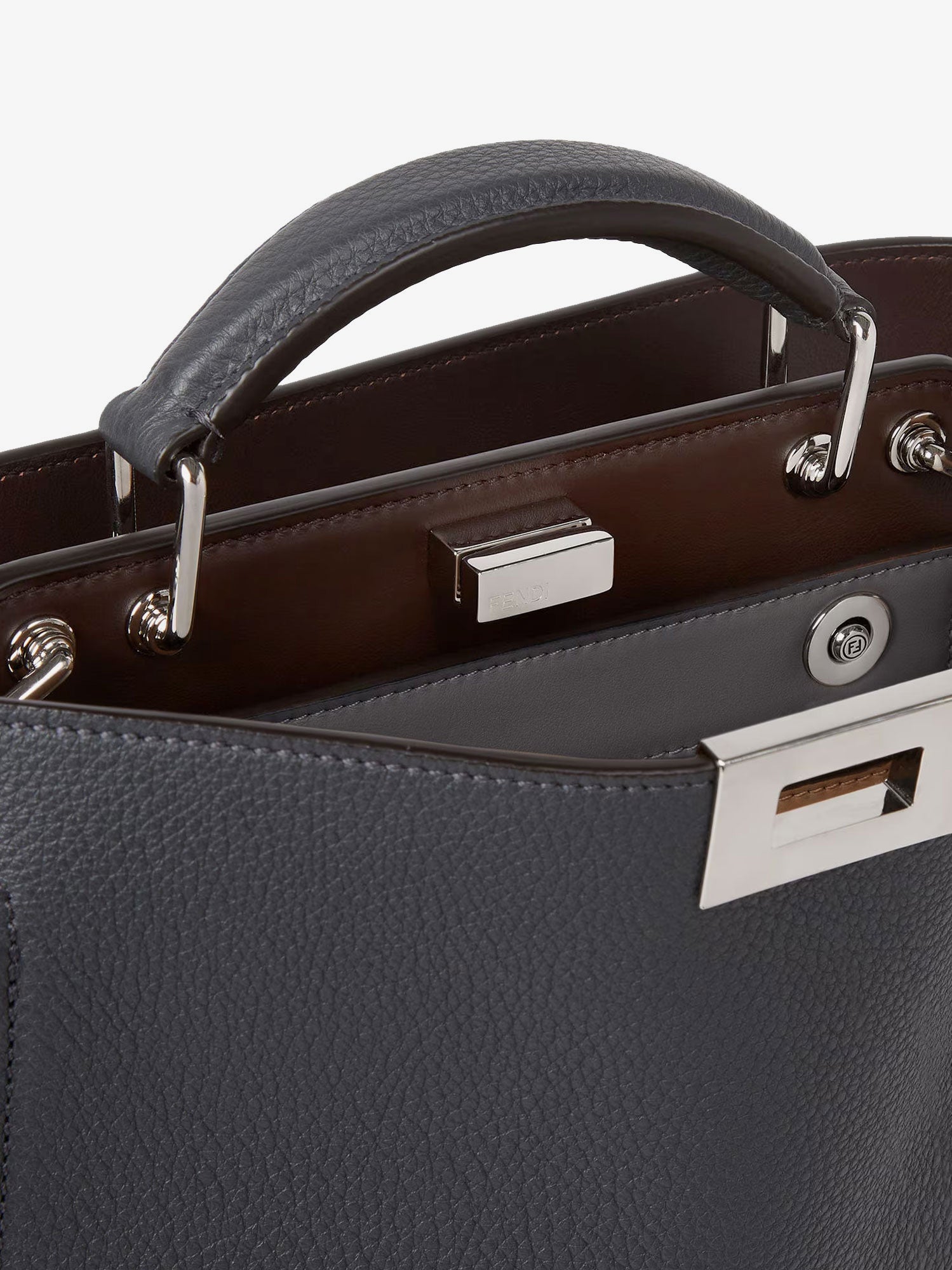 Peekaboo ISeeU Small leather crossbody bag FENDI - Nugnes1920