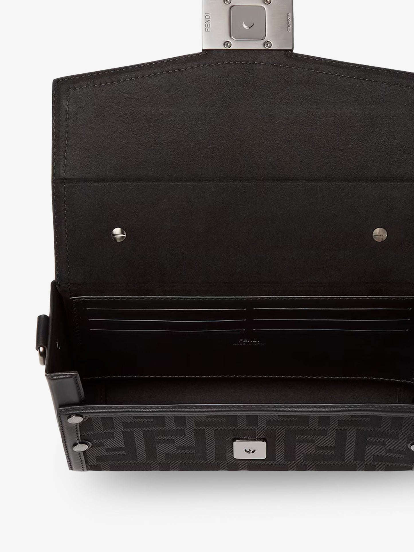 Baguette Soft Trunk FF fabric crossbody bag