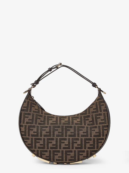 Fendigraphy Small FF jacquard fabric handbag