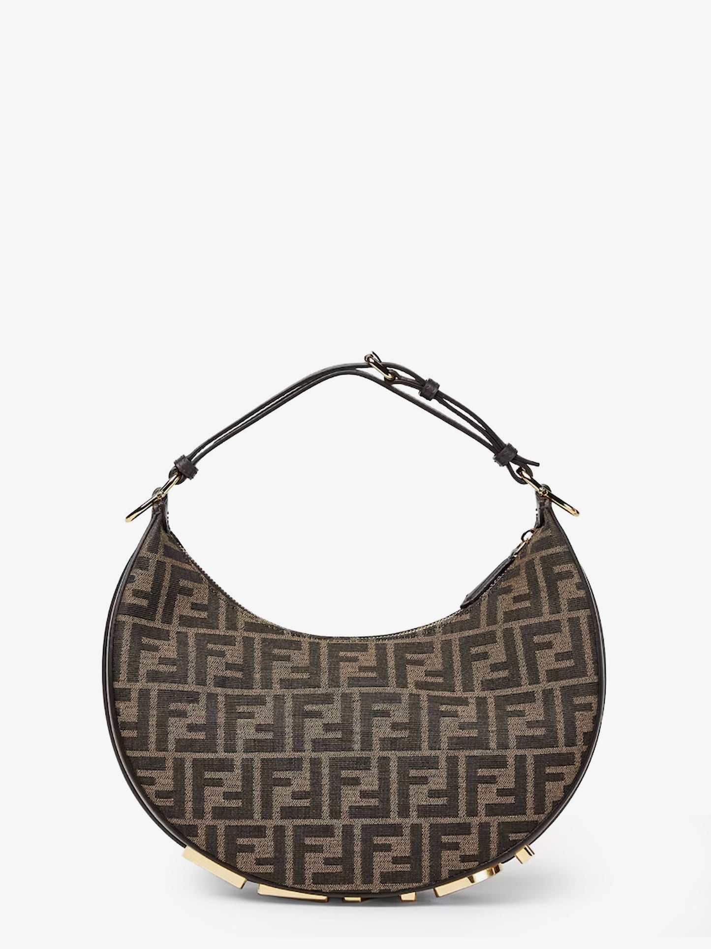 Fendigraphy Small FF jacquard fabric handbag