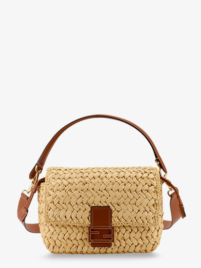 Mamma Baguette Medium raffia crossbody bag thumbnail
