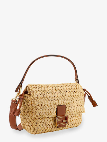 Mamma Baguette Medium raffia crossbody bag thumbnail