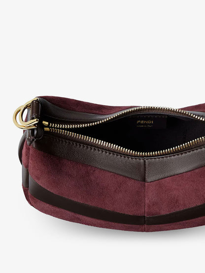 Fendigraphy Mini leather handbag with metal lettering logo thumbnail