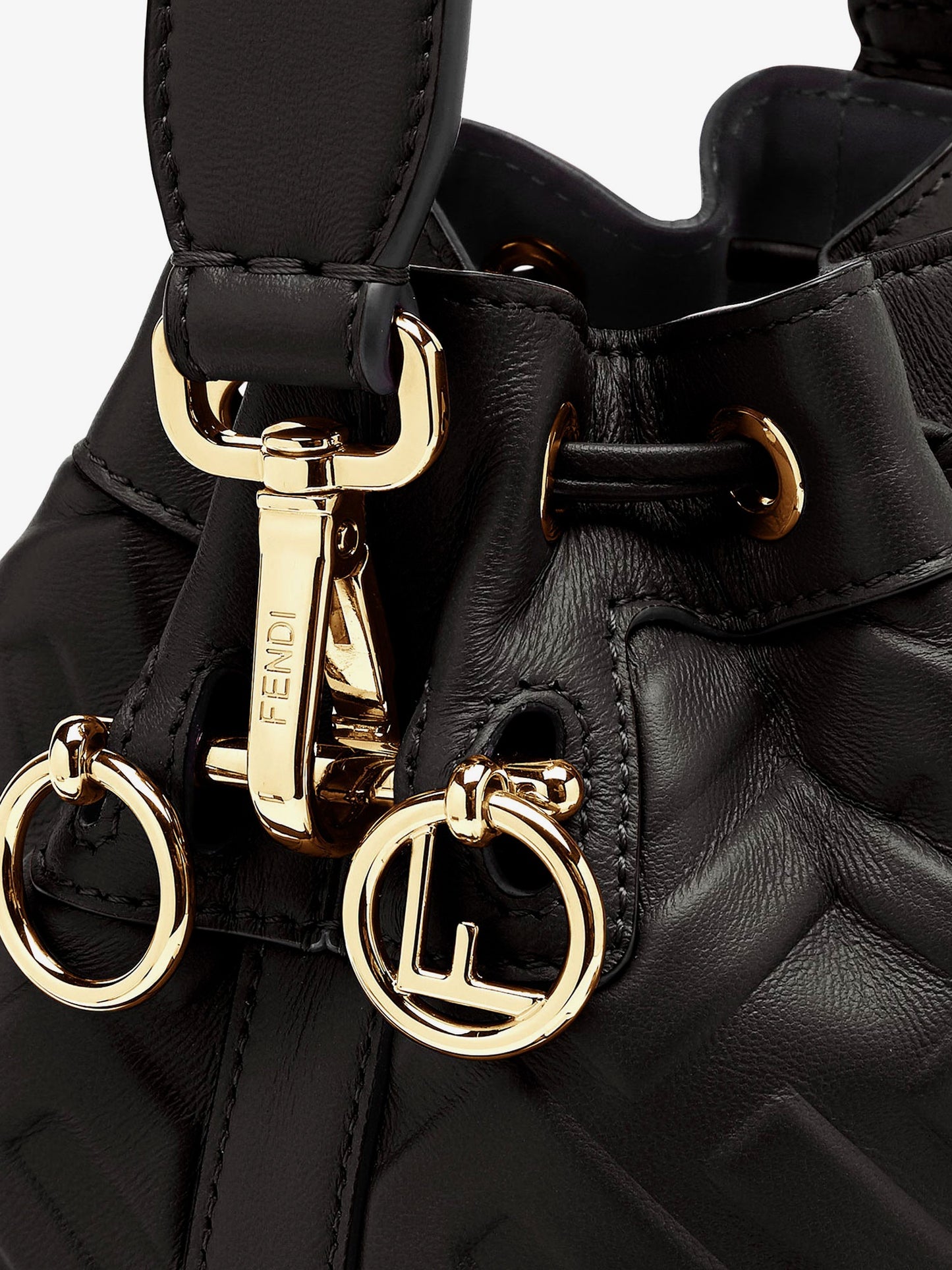 Mon Tresor leather bucket bag