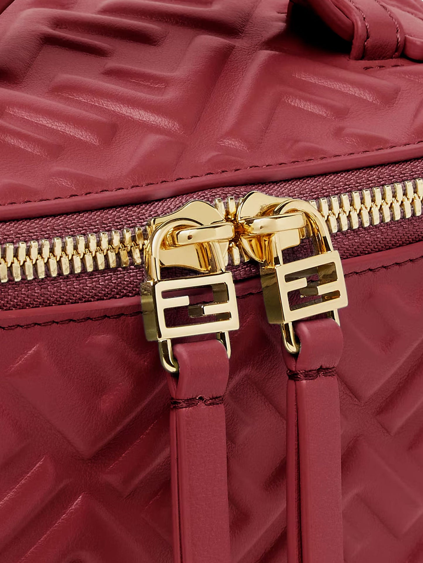 Fendi Vanity leather crossbody bag with FF motif