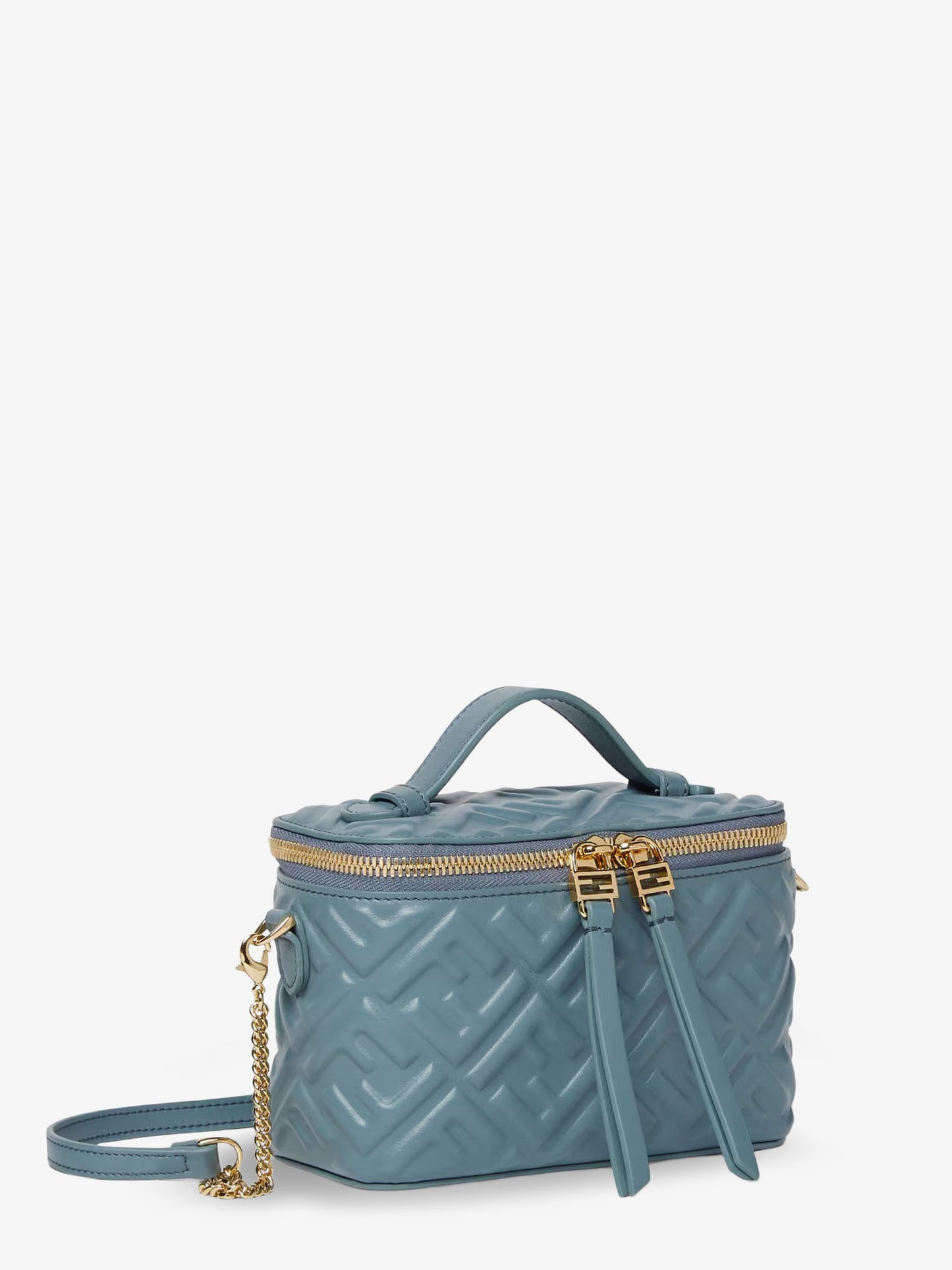 Fendi Vanity leather crossbody bag with FF motif