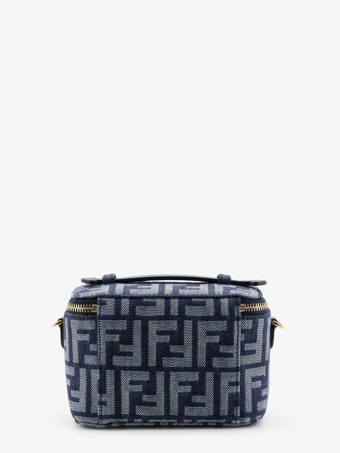 Fendi Vanity denim-effect FF jacquard minibag