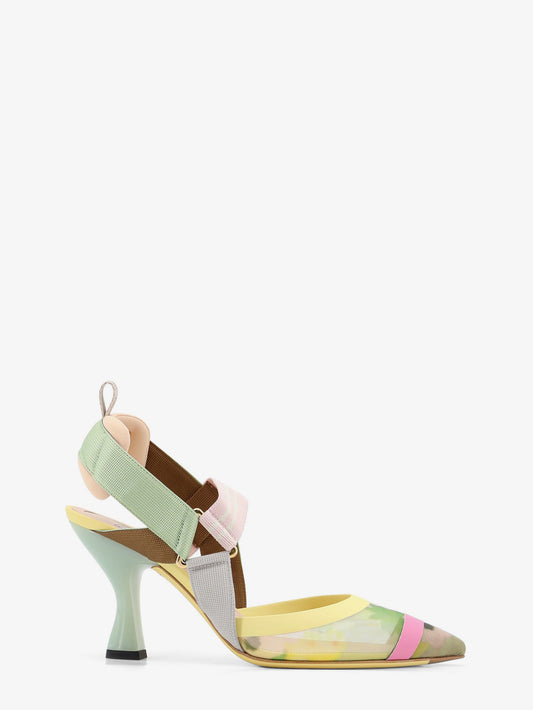 Colibri multicolor mesh pumps