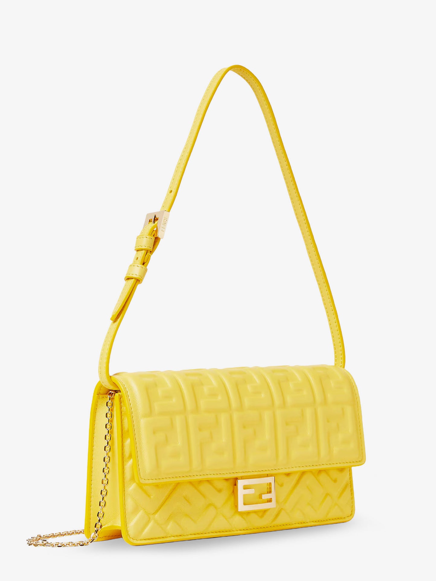 Leather Wallet on Chain Baguette