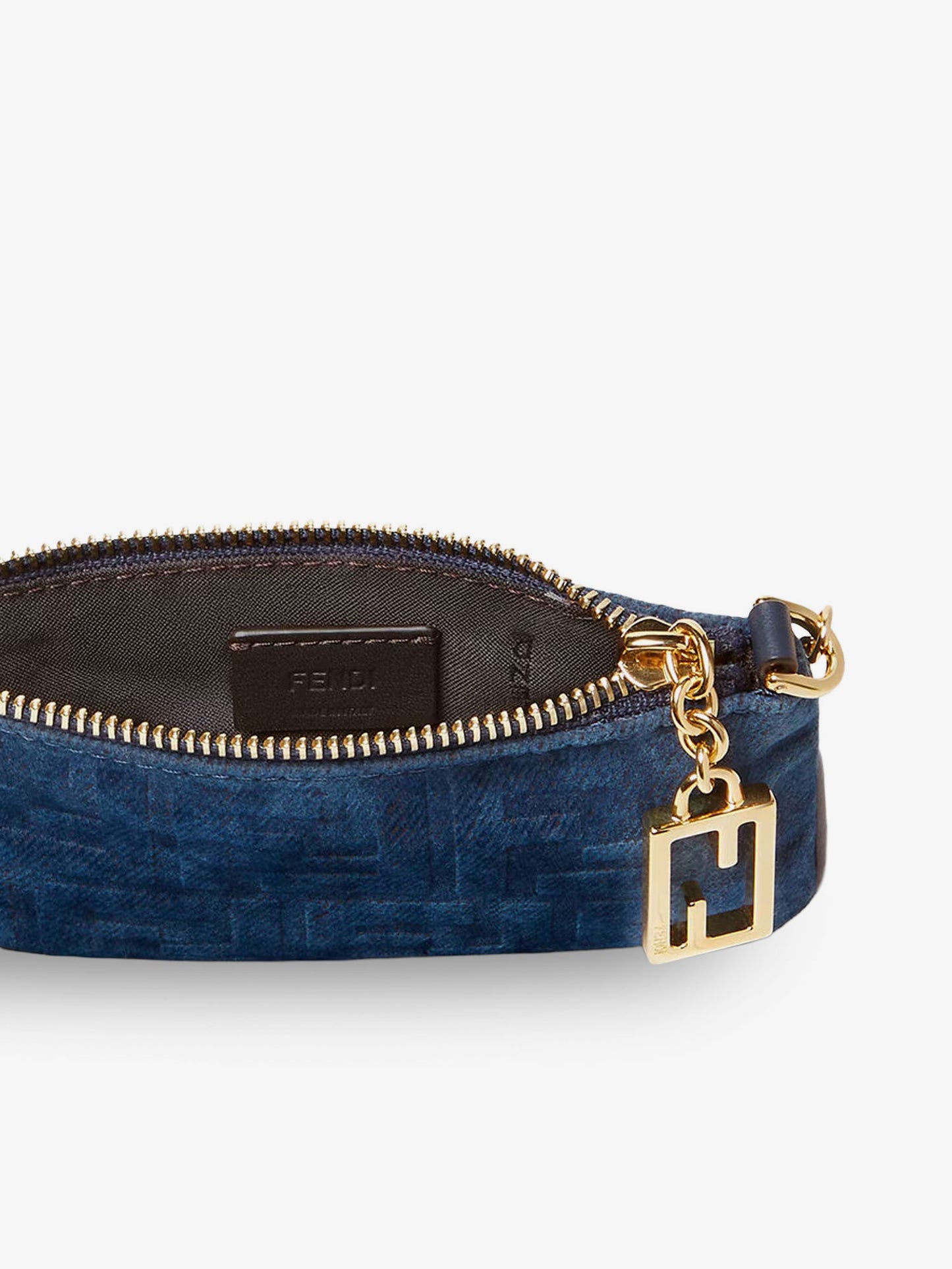 Portamonete in denim FF