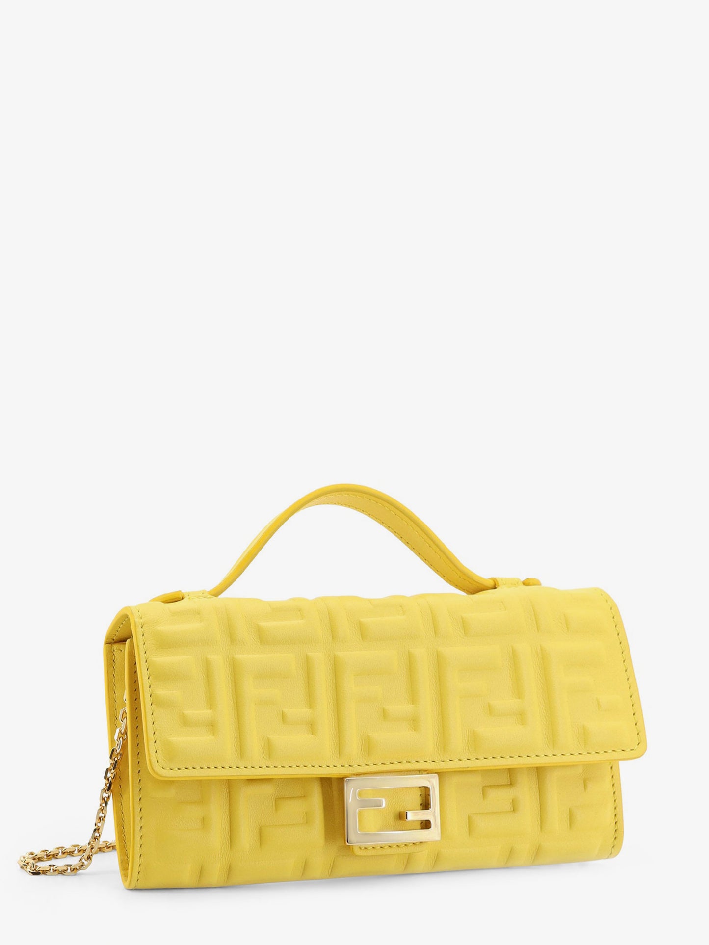 Continental with Chain Baguette crossbody bag with embossed FF