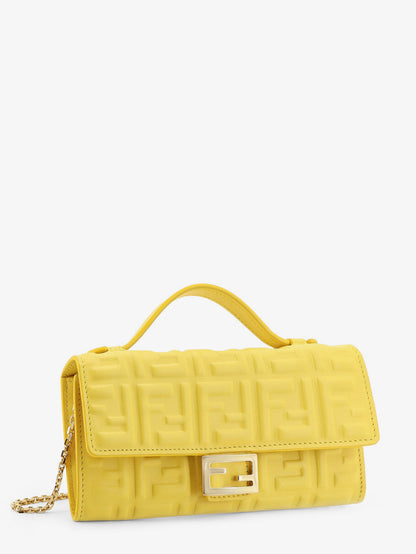 Continental with Chain Baguette crossbody bag with embossed FF thumbnail