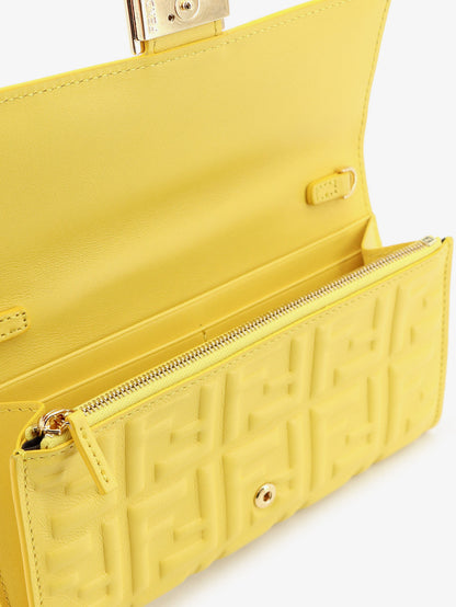 Continental with Chain Baguette crossbody bag with embossed FF thumbnail