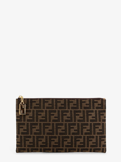 Medium Flat FF Jacquard fabric pochette thumbnail