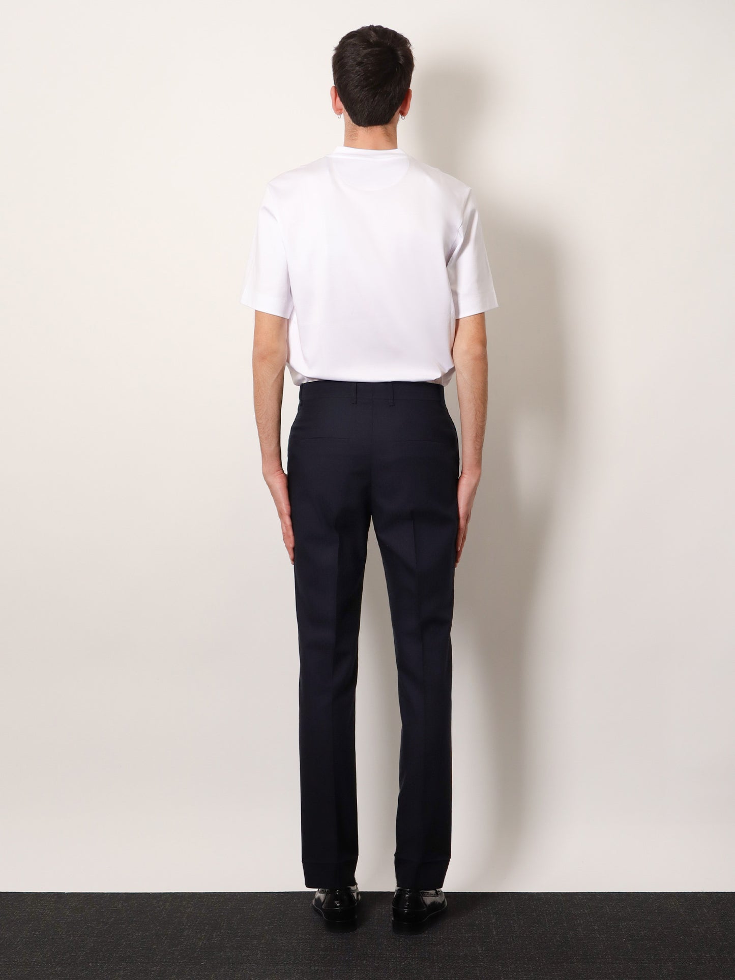 Pantaloni Wool Tonal Stitching
