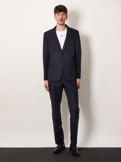 Formal wool and cotton blazer thumbnail