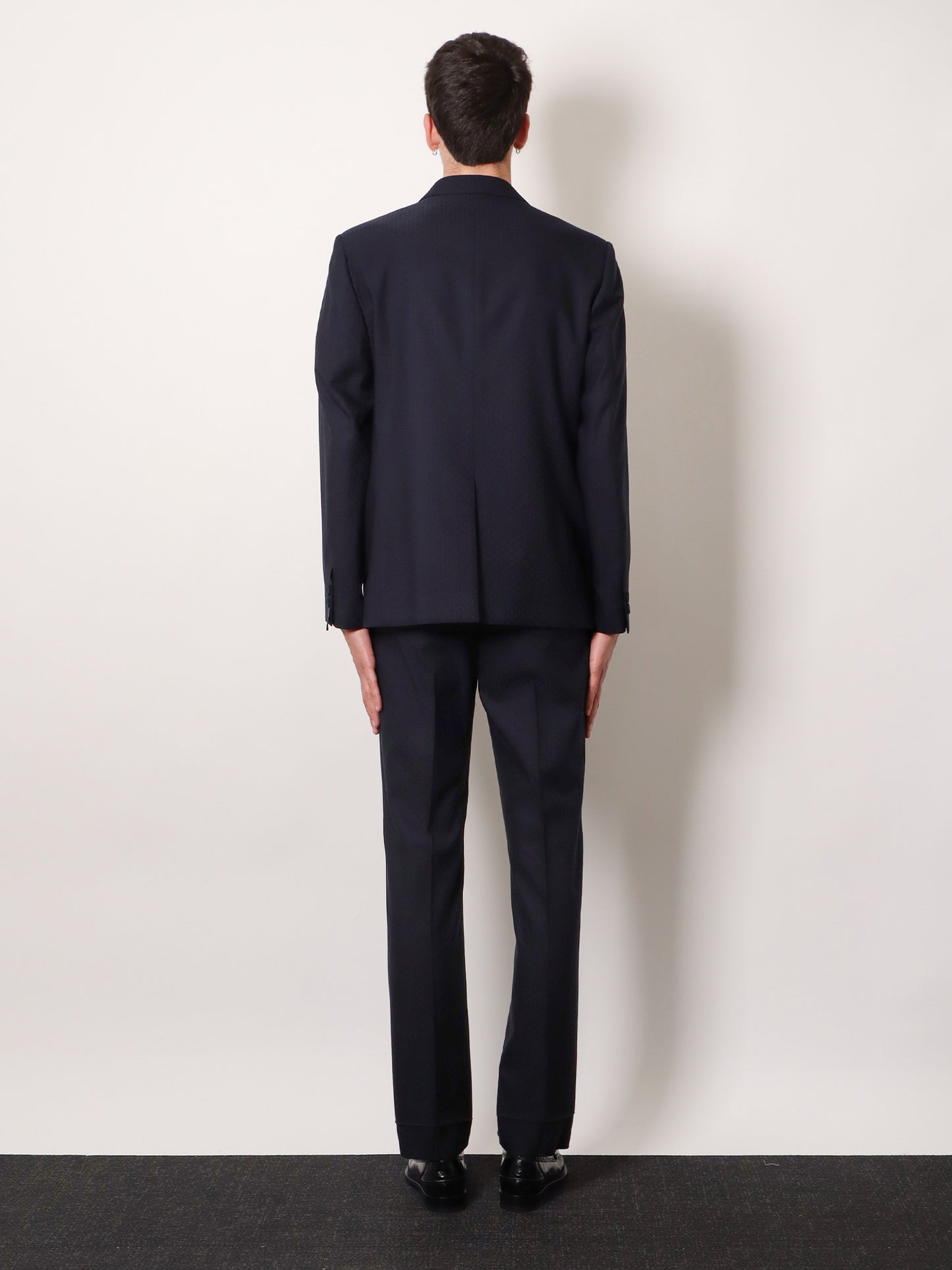 Formal wool and cotton blazer