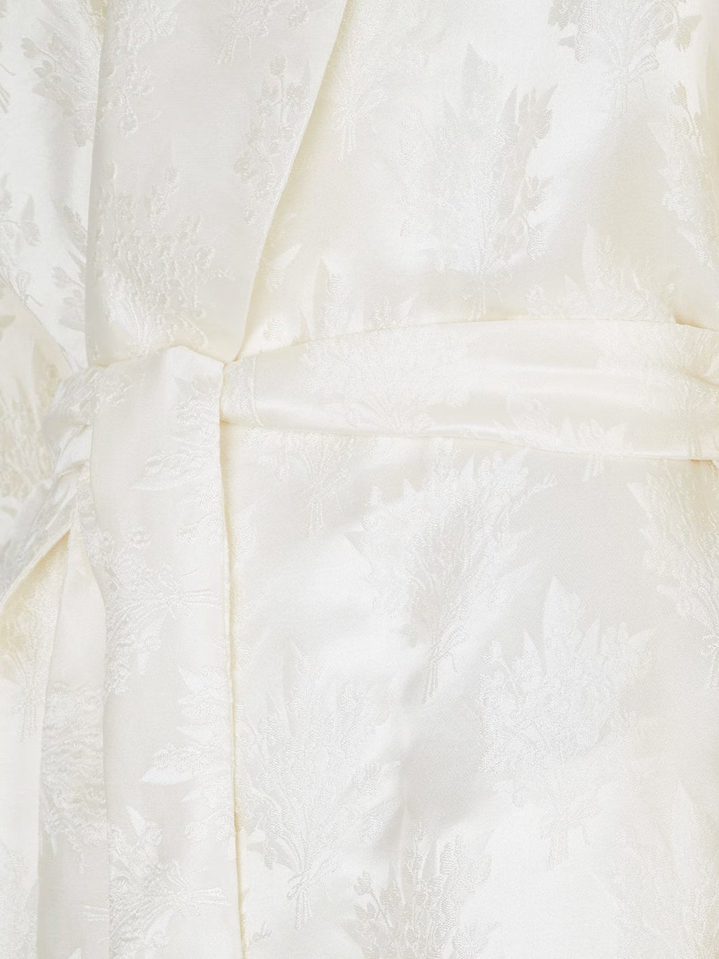 Jacquard silk blazer with floral motif