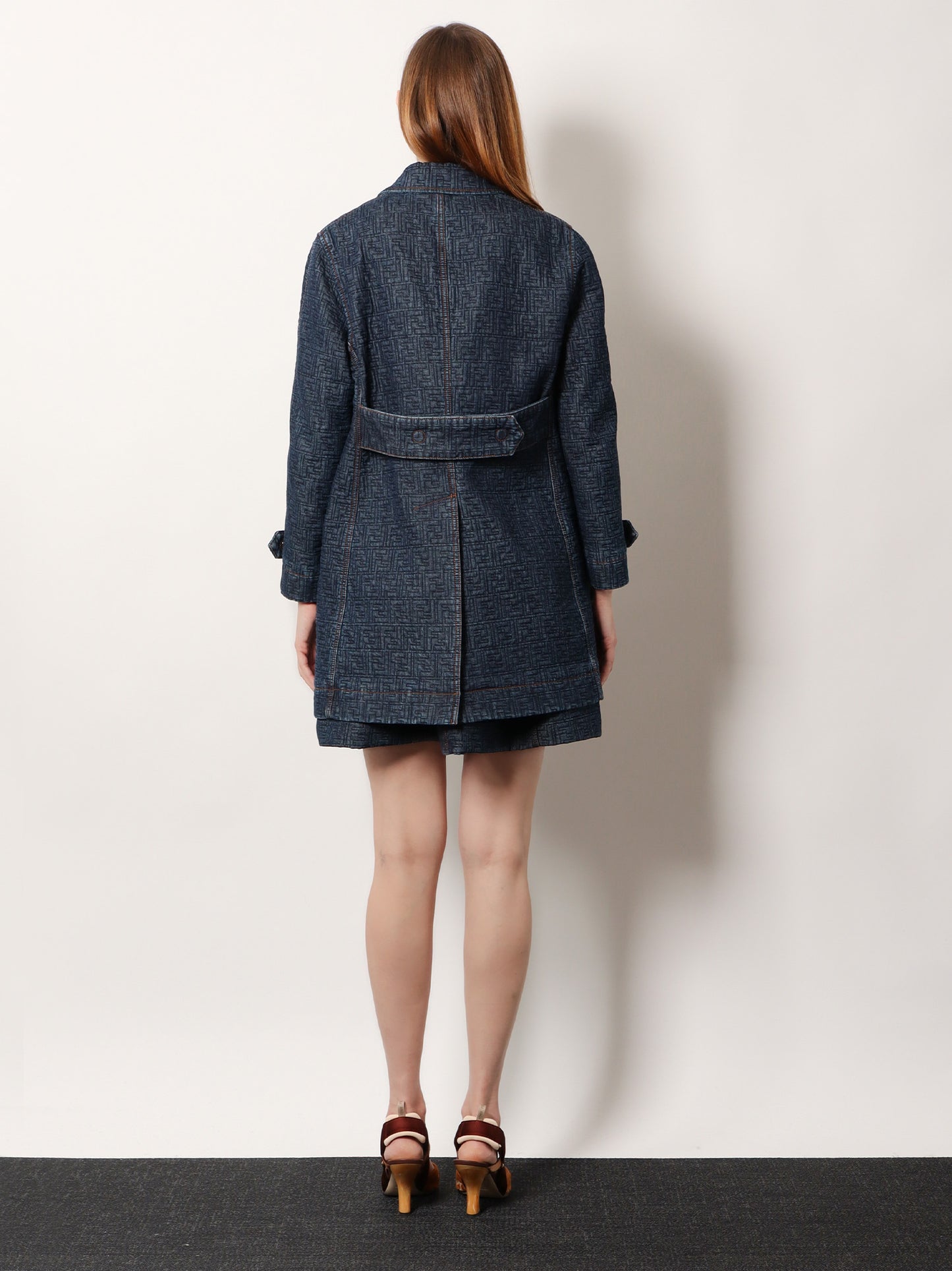 FF padded denim caban