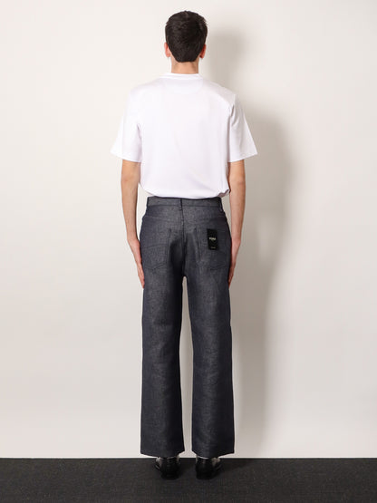 Relaxed linen, cotton and silk jeans thumbnail