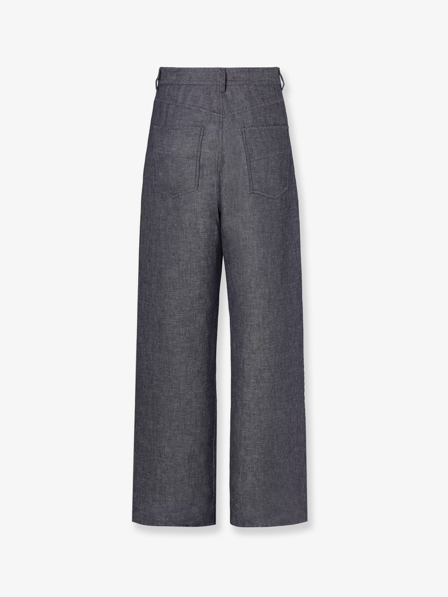 Relaxed linen, cotton and silk jeans