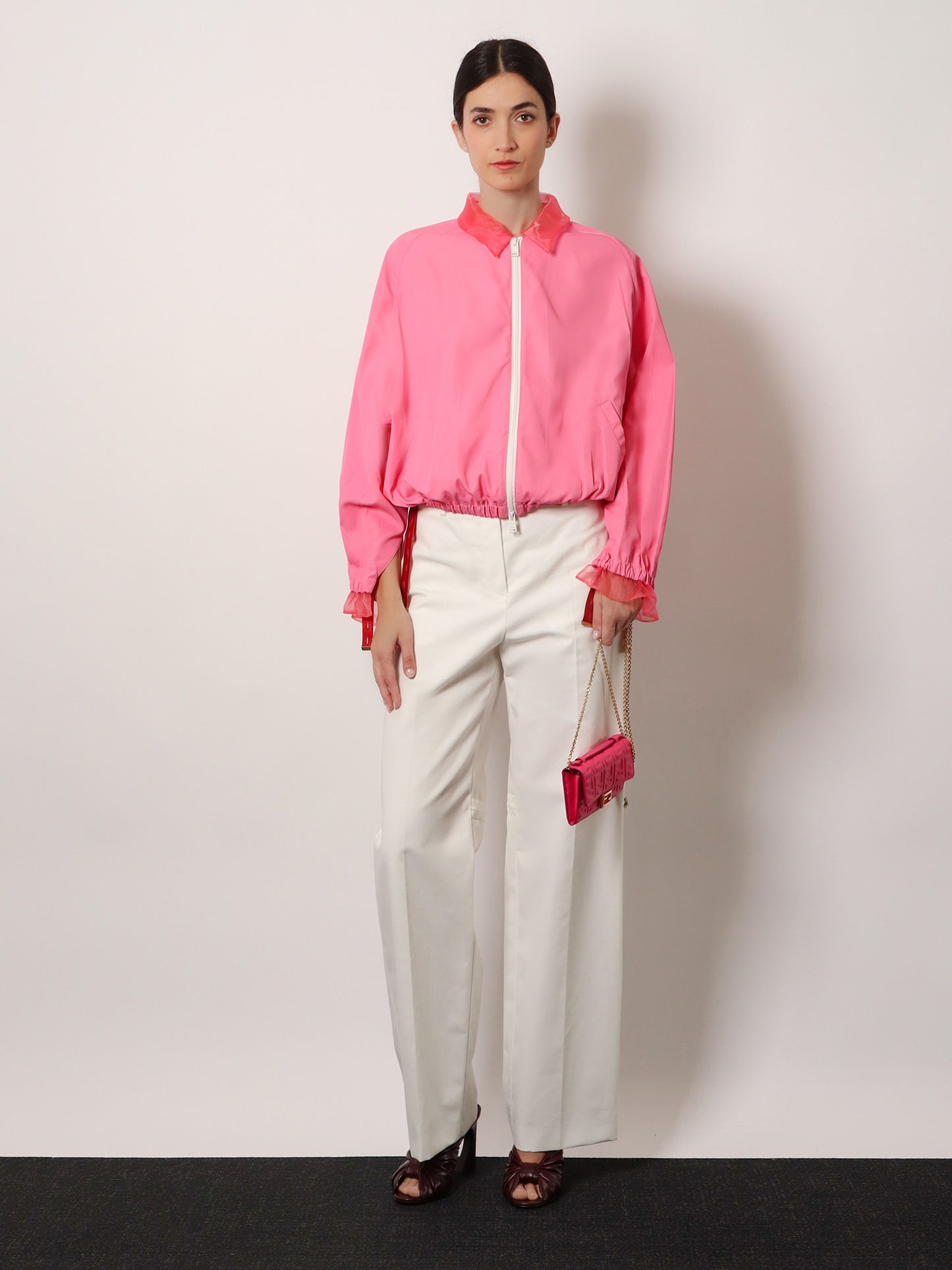 Technical canvas trousers
