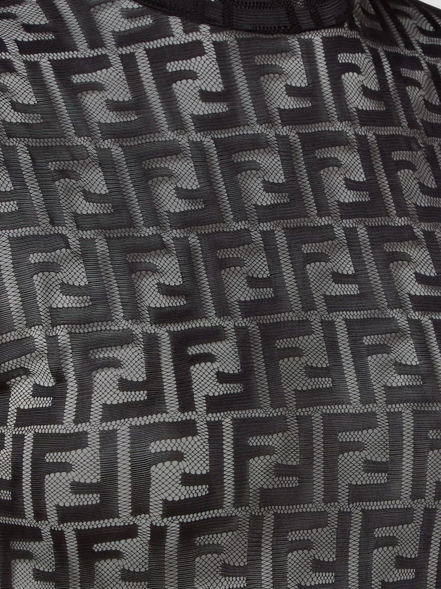 FF embroidered jersey top