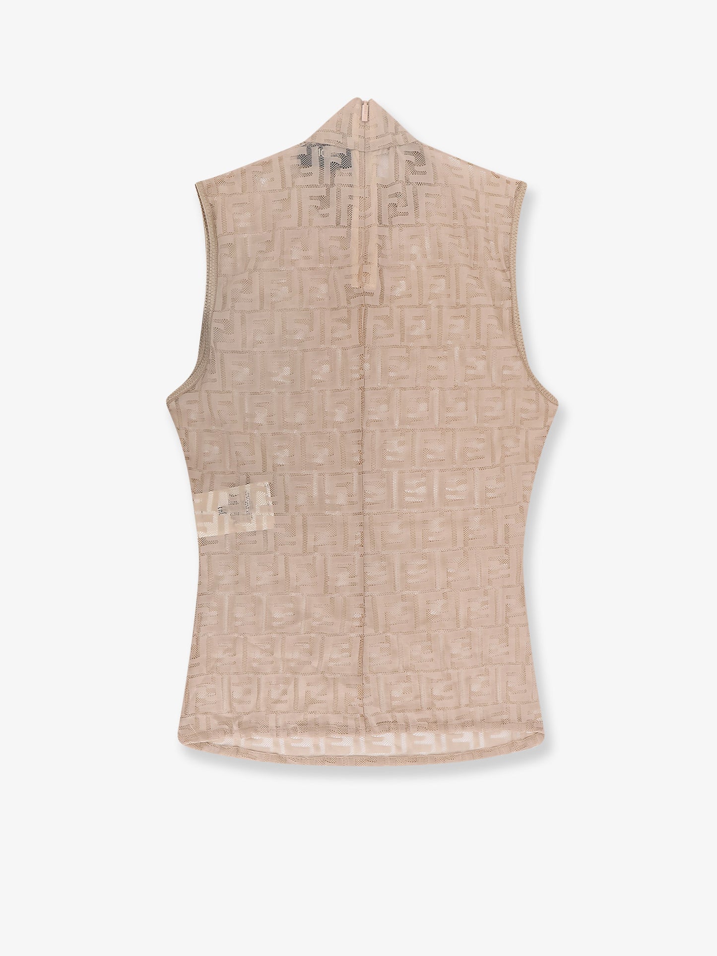 FF embroidered jersey top