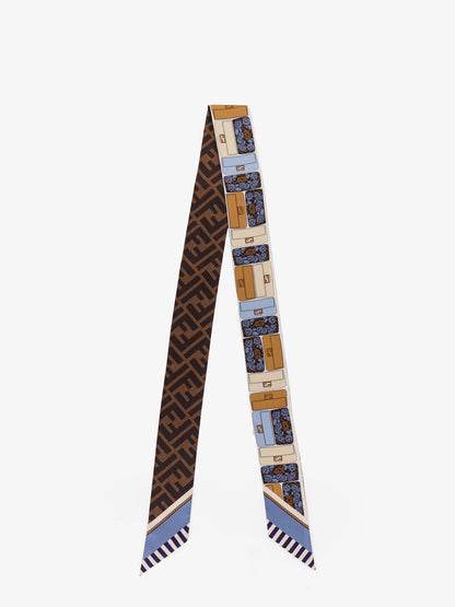 Silk bandeau with Fendi Baguette Flowers motif thumbnail