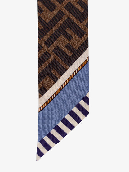 Silk bandeau with Fendi Baguette Flowers motif thumbnail