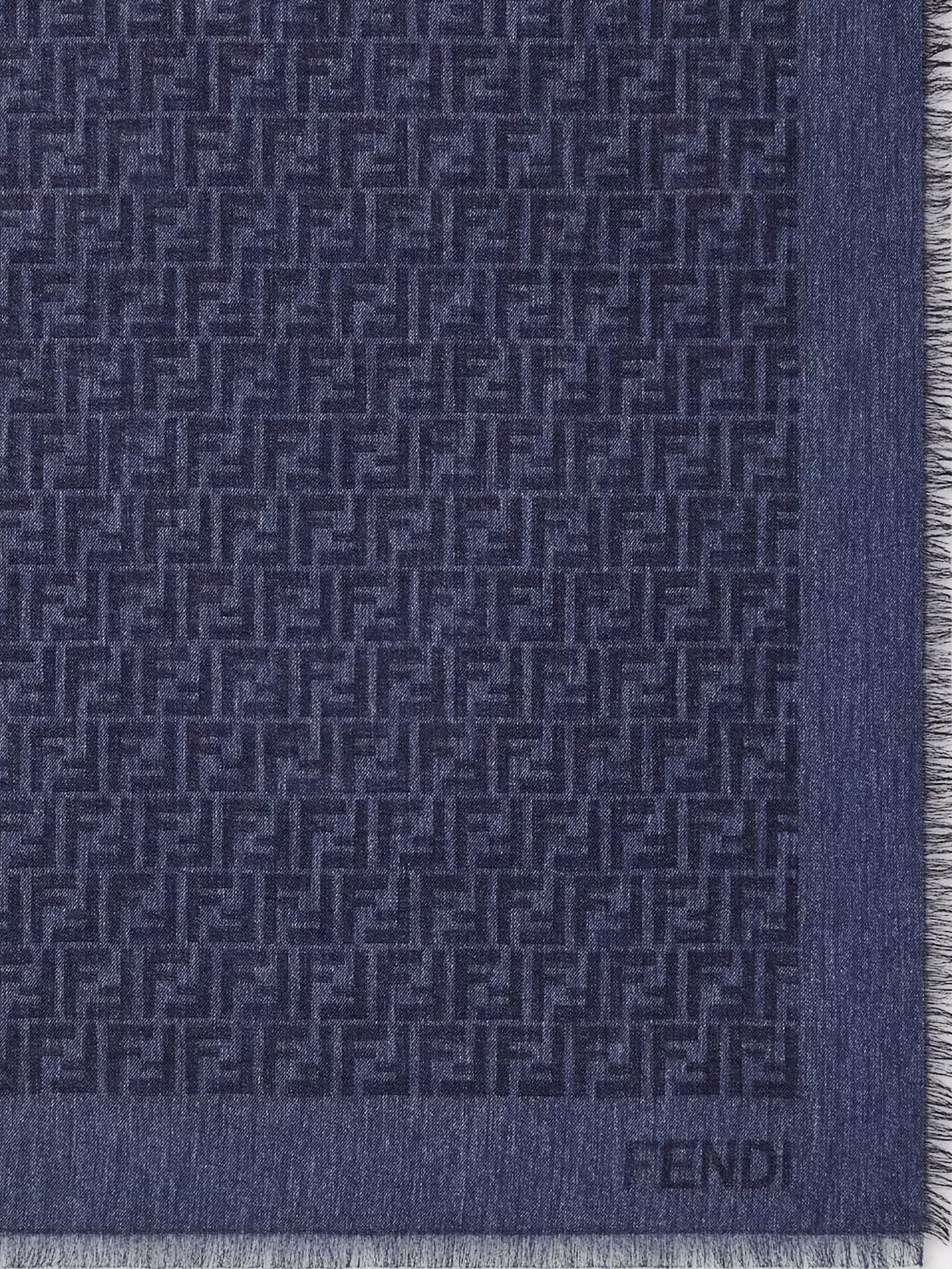 Scialle FF in cotone e seta