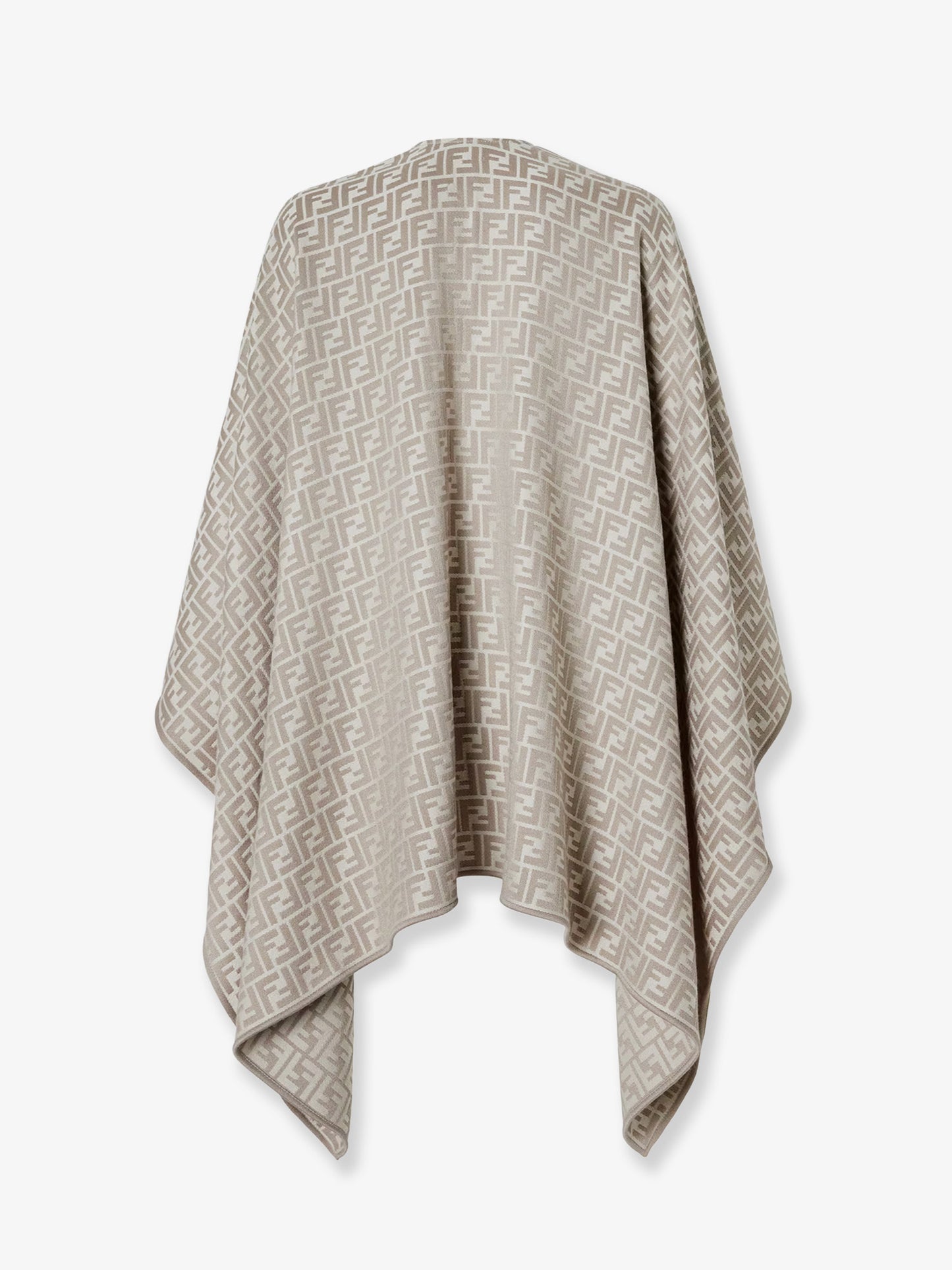 FF silk and wool poncho