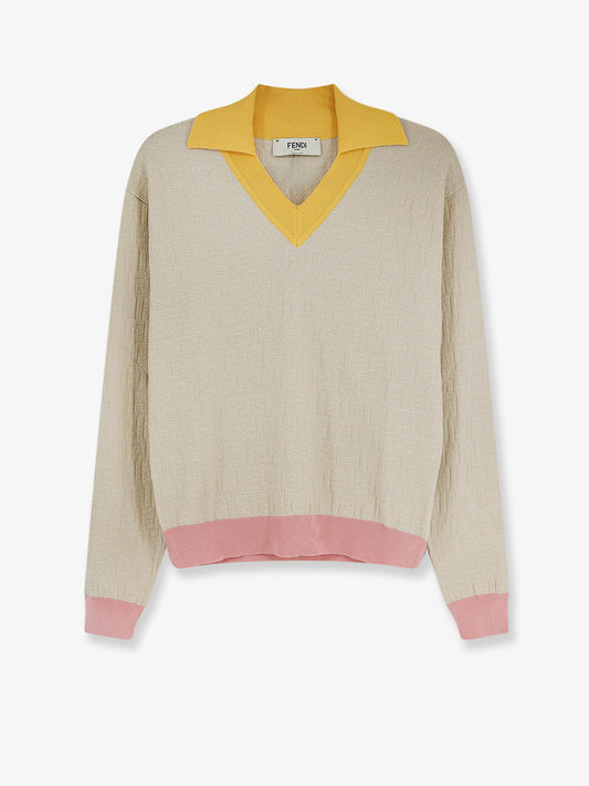 Cotton and silk sweater