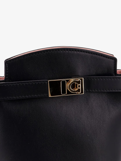 Leather crossbody bag with Gancini detail thumbnail
