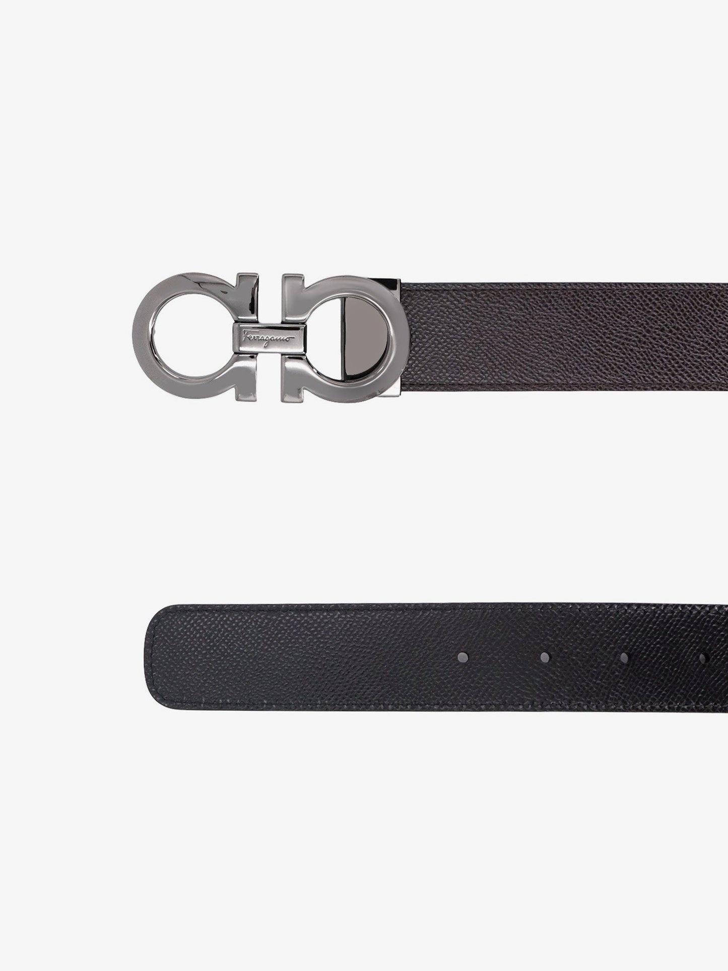 Reversible leather belt